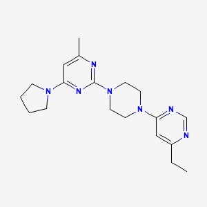 2-[4-(6-Ethylpyrimidin-4-yl)piperazin-1-yl]-4-methyl-6-pyrrolidin-1-ylpyrimidine