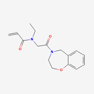 N-[2-(3,5-Dihydro-2H-1,4-benzoxazepin-4-yl)-2-oxoethyl]-N-ethylprop-2-enamide
