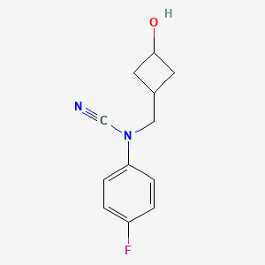 (1s,3s)-3-{[Cyano(4-fluorophenyl)amino]methyl}cyclobutan-1-ol