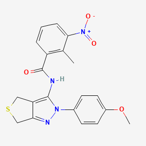 N-(2-(4-methoxyphenyl)-4,6-dihydro-2H-thieno[3,4-c]pyrazol-3-yl)-2-methyl-3-nitrobenzamide