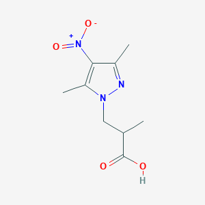 3-(3,5-dimethyl-4-nitro-1H-pyrazol-1-yl)-2-methylpropanoic acid