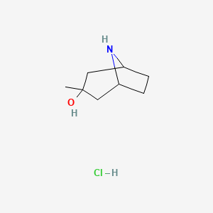 molecular formula C8H16ClNO B2372201 3-Methyl-8-azabicyclo[3.2.1]octan-3-OL hydrochloride CAS No. 870889-89-7