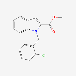 molecular formula C17H14ClNO2 B2372215 Methyl 1-(2-chlorobenzyl)-1H-indole-2-carboxylate CAS No. 1239749-83-7