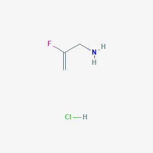 molecular formula C3H7ClFN B2372229 2-Fluoroprop-2-en-1-amine hydrochloride CAS No. 322637-47-8