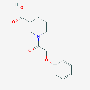 molecular formula C14H17NO4 B2372246 1-(2-Phenoxyacetyl)piperidine-3-carboxylic acid CAS No. 1017163-00-6