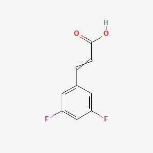molecular formula C9H6F2O2 B2372253 3-(3,5-Difluorophenyl)acrylic acid CAS No. 147700-58-1; 84315-23-1