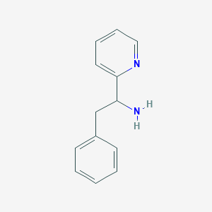 molecular formula C13H14N2 B2372297 2-Phenyl-1-pyridin-2-ylethanamine CAS No. 16273-81-7
