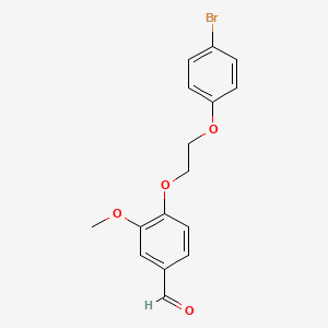 4-(2-(4-Bromophenoxy)ethoxy)-3-methoxybenzaldehyde