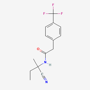 N-(1-cyano-1-methylpropyl)-2-[4-(trifluoromethyl)phenyl]acetamide