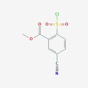 Methyl 2-(chlorosulfonyl)-5-cyanobenzoate