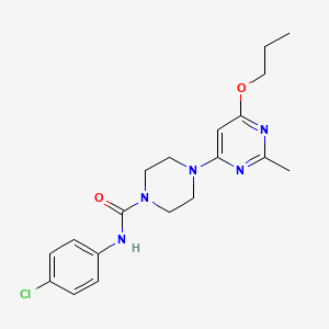 N-(4-chlorophenyl)-4-(2-methyl-6-propoxypyrimidin-4-yl)piperazine-1-carboxamide