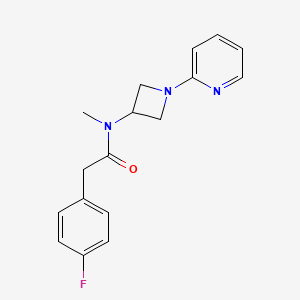 2-(4-Fluorophenyl)-N-methyl-N-(1-pyridin-2-ylazetidin-3-yl)acetamide
