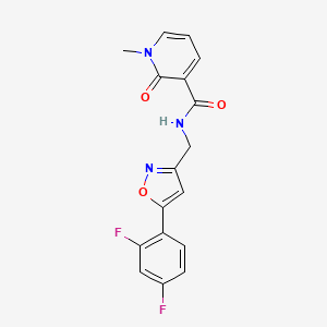 N-((5-(2,4-difluorophenyl)isoxazol-3-yl)methyl)-1-methyl-2-oxo-1,2-dihydropyridine-3-carboxamide