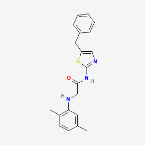 N-(5-benzylthiazol-2-yl)-2-((2,5-dimethylphenyl)amino)acetamide