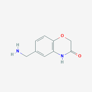 molecular formula C9H10N2O2 B2372329 6-Aminomethyl-4H-benzo[1,4]oxazin-3-one CAS No. 916211-08-0; 916303-90-7