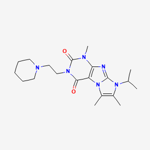 4,7,8-Trimethyl-2-(2-piperidin-1-ylethyl)-6-propan-2-ylpurino[7,8-a]imidazole-1,3-dione