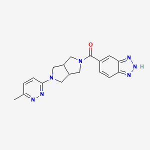 2H-Benzotriazol-5-yl-[2-(6-methylpyridazin-3-yl)-1,3,3a,4,6,6a-hexahydropyrrolo[3,4-c]pyrrol-5-yl]methanone
