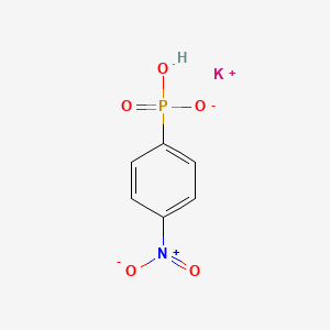 molecular formula C6H5KNO5P B2372350 Potassium hydrogen (4-nitrophenyl)phosphonate CAS No. 159879-28-4