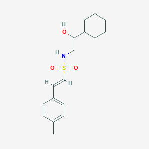 (E)-N-(2-cyclohexyl-2-hydroxyethyl)-2-(p-tolyl)ethenesulfonamide