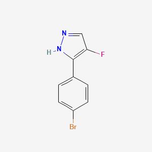 3-(4-Bromophenyl)-4-fluoro-1H-pyrazole