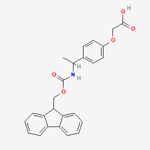 2-[4-[1-(9H-Fluoren-9-ylmethoxycarbonylamino)ethyl]phenoxy]acetic acid