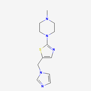 1-[5-(1H-imidazol-1-ylmethyl)-1,3-thiazol-2-yl]-4-methylpiperazine