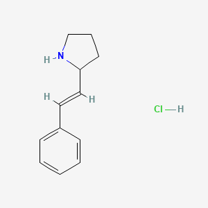 2-[(E)-2-Phenylethenyl]pyrrolidine;hydrochloride