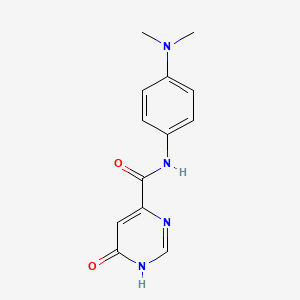N-(4-(dimethylamino)phenyl)-6-hydroxypyrimidine-4-carboxamide