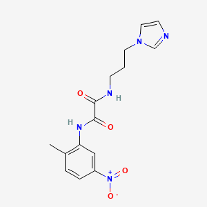 N1-(3-(1H-imidazol-1-yl)propyl)-N2-(2-methyl-5-nitrophenyl)oxalamide