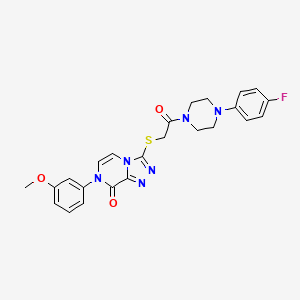 3-({2-[4-(4-fluorophenyl)piperazin-1-yl]-2-oxoethyl}thio)-7-(3-methoxyphenyl)[1,2,4]triazolo[4,3-a]pyrazin-8(7H)-one
