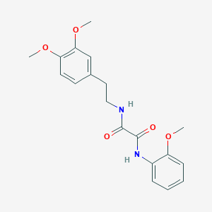 molecular formula C19H22N2O5 B2372386 N-[2-(3,4-dimethoxyphenyl)ethyl]-N'-(2-methoxyphenyl)ethanediamide CAS No. 357268-85-0