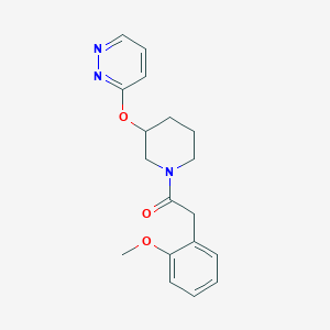 2-(2-Methoxyphenyl)-1-(3-(pyridazin-3-yloxy)piperidin-1-yl)ethanone