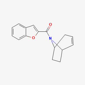 molecular formula C16H15NO2 B2372395 benzofuran-2-yl((1R,5S)-8-azabicyclo[3.2.1]oct-2-en-8-yl)methanone CAS No. 1797182-08-1
