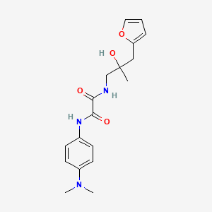 molecular formula C18H23N3O4 B2372398 N1-(4-(dimethylamino)phenyl)-N2-(3-(furan-2-yl)-2-hydroxy-2-methylpropyl)oxalamide CAS No. 1788833-14-6