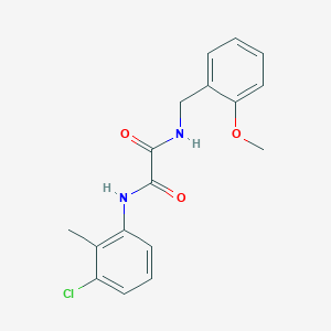 molecular formula C17H17ClN2O3 B2372421 N1-(3-chloro-2-methylphenyl)-N2-(2-methoxybenzyl)oxalamide CAS No. 897813-28-4