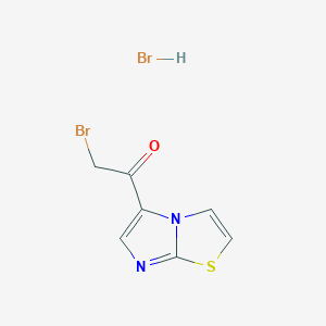 2-Bromo-1-imidazo[2,1-b][1,3]thiazol-5-ylethanone;hydrobromide