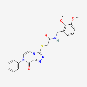 N-[(2,3-dimethoxyphenyl)methyl]-2-[(8-oxo-7-phenyl-[1,2,4]triazolo[4,3-a]pyrazin-3-yl)sulfanyl]acetamide