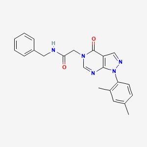 molecular formula C22H21N5O2 B2372436 N-benzyl-2-[1-(2,4-dimethylphenyl)-4-oxopyrazolo[3,4-d]pyrimidin-5-yl]acetamide CAS No. 895001-44-2