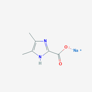 molecular formula C6H7N2NaO2 B2372451 sodium 4,5-dimethyl-1H-imidazole-2-carboxylate CAS No. 1989672-85-6