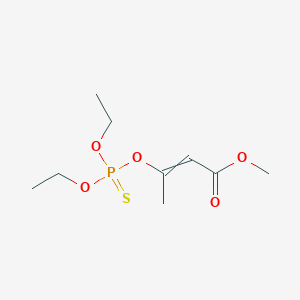 molecular formula C9H17O5PS B237246 Methyl 3-[(diethoxyphosphorothioyl)oxy]but-2-enoate CAS No. 128606-48-4