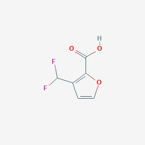 molecular formula C6H4F2O3 B2372460 3-(Difluoromethyl)furan-2-carboxylic acid CAS No. 2248384-49-6