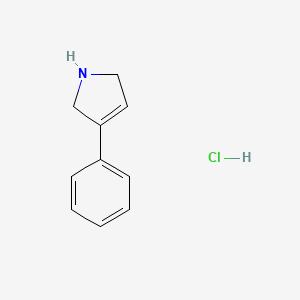 molecular formula C10H12ClN B2372463 3-苯基-2,5-二氢-1H-吡咯盐酸 CAS No. 97382-92-8