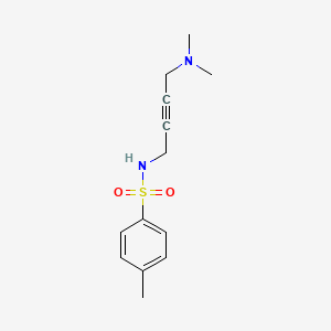 molecular formula C13H18N2O2S B2372499 N-(4-(dimethylamino)but-2-yn-1-yl)-4-methylbenzenesulfonamide CAS No. 1396676-92-8