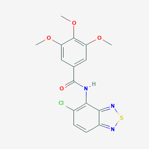 molecular formula C16H14ClN3O4S B237251 N-(5-chloro-2,1,3-benzothiadiazol-4-yl)-3,4,5-trimethoxybenzamide 