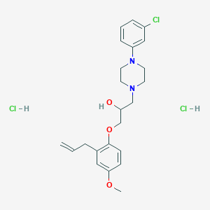 1-(2-Allyl-4-methoxyphenoxy)-3-(4-(3-chlorophenyl)piperazin-1-yl)propan-2-ol dihydrochloride