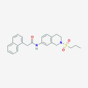 2-(naphthalen-1-yl)-N-(2-(propylsulfonyl)-1,2,3,4-tetrahydroisoquinolin-7-yl)acetamide