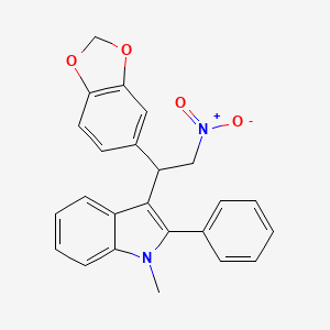 3-(1-(benzo[d][1,3]dioxol-5-yl)-2-nitroethyl)-1-methyl-2-phenyl-1H-indole