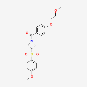 (4-(2-Methoxyethoxy)phenyl)(3-((4-methoxyphenyl)sulfonyl)azetidin-1-yl)methanone