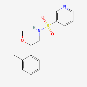 molecular formula C15H18N2O3S B2372527 N-[2-METHOXY-2-(2-METHYLPHENYL)ETHYL]PYRIDINE-3-SULFONAMIDE CAS No. 1797338-39-6