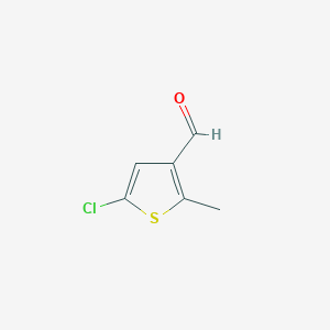 molecular formula C6H5ClOS B2372539 5-Chloro-2-methylthiophene-3-carbaldehyde CAS No. 1507574-75-5